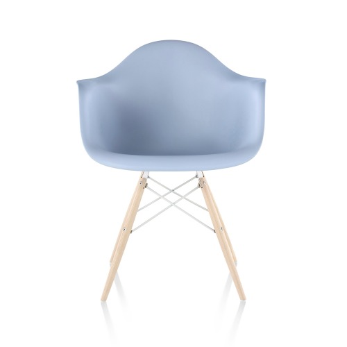 Eames Molded Plastic Arm Chair / Dowel Base