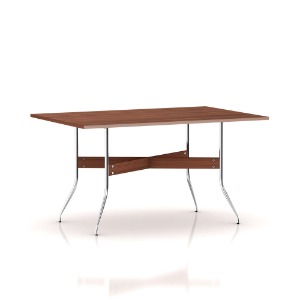 Nelson Swag Leg Dining Table with Rectangular Top,Walnut