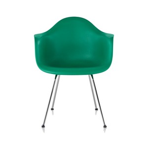 Eames Molded Plastic Arm Chair / 4-leg Base / Chrome