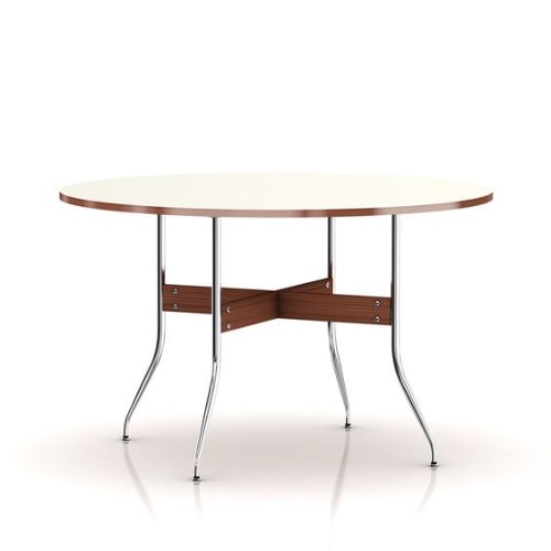 Nelson Swag Leg Dining Table Round Top/White